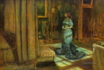 ジョン・エヴェレット・ミレー Painting - 聖アニュスの前夜 ラファエル前派 ジョン・エヴェレット・ミレー